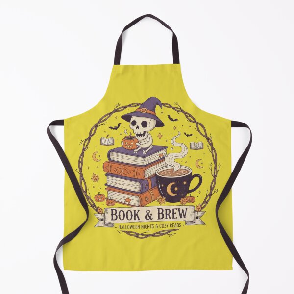 Item preview, Skeleton Witch Hat Coffee Stack Books Banner designed and sold by Exquisite Design Studio „Paculówka”.