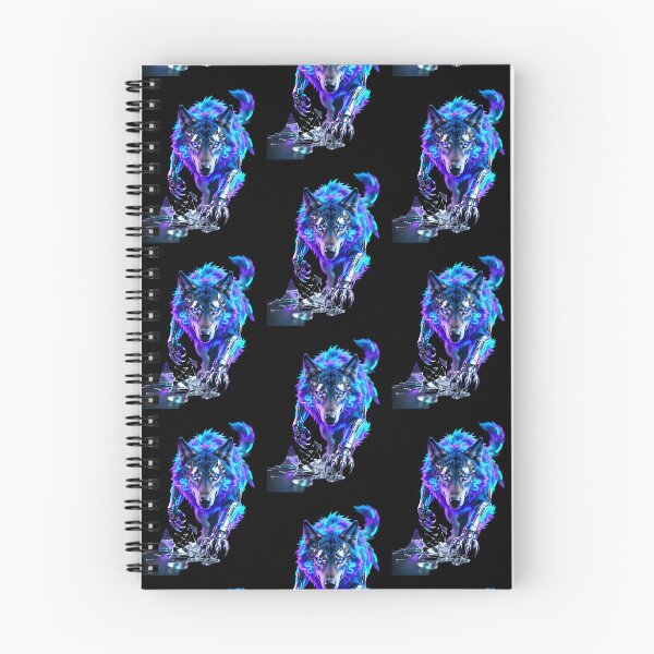 Item preview, Neon Cyber Wolf Rising Beyond All Human Limits designed and sold by gutfeelgraphic.