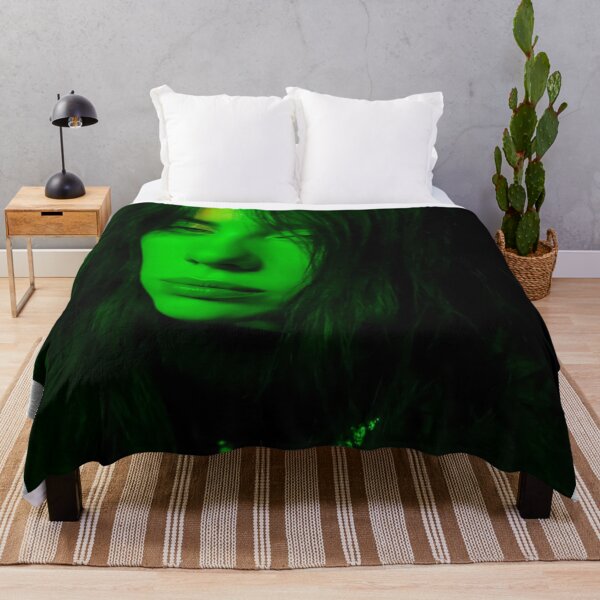 Item preview, Neon Green Billie Eilish Inspired Dark Aesthetic Portrait designed and sold by asbackiyowo.