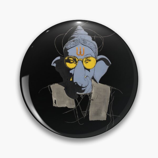Item preview, Cool Elephant Yellow Tinted Glasses Line Art Portrait Pop Art designed and sold by PANNARUK THAILAND.