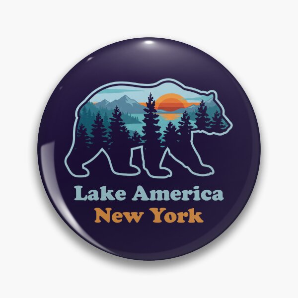 Item preview, Lake America Bear Silhouette New York designed and sold by Milasneeze.