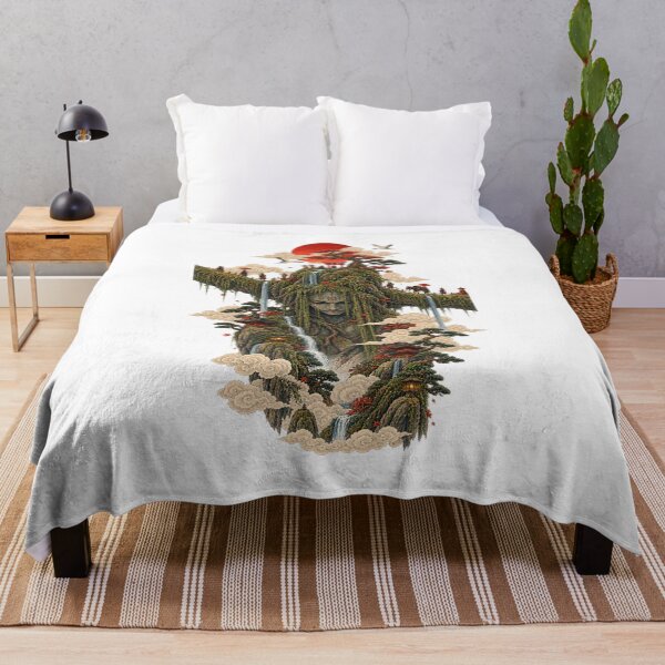 Item preview, The Giant's Bridge – Japanese Mountain Spirit Ukiyo-e Art designed and sold by Substance_life.