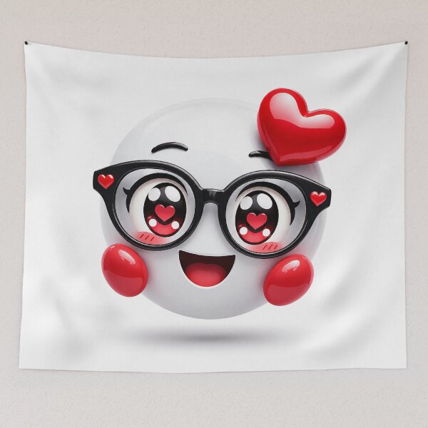 Item preview, Love-Struck Manga Smile Buddy designed and sold by BlissBlvdShop.