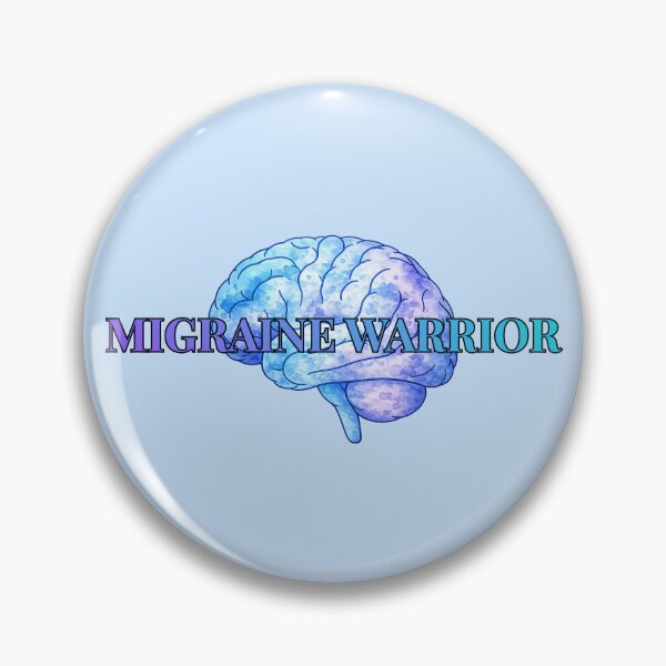 Item preview, Migraine warrior (blue watercolour brain ) designed and sold by The Migraine Enlightenment.