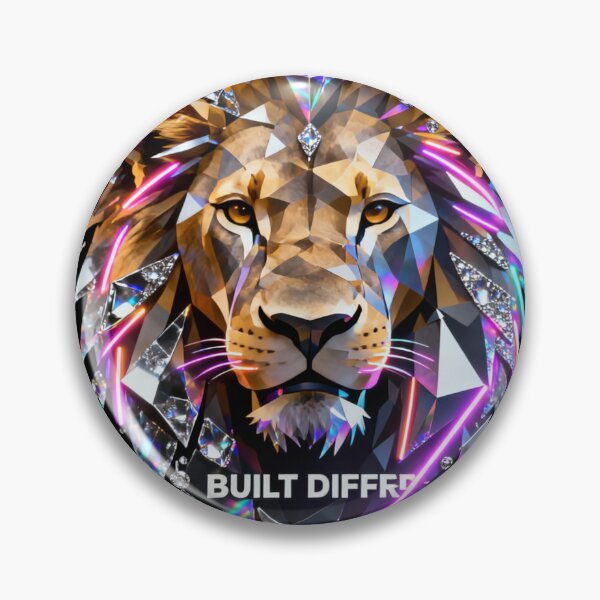 Item preview, Neon Apex Lion Built Different Power Streetwear Tee designed and sold by gutfeelgraphic.