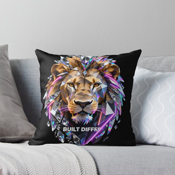 Item preview, Neon Apex Lion Built Different Power Streetwear Tee designed and sold by gutfeelgraphic.