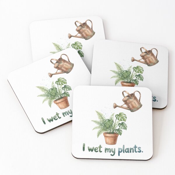 Artikelvorschau,  Ich habe meine Pflanzen bewässert – Lustiges Gartenwortspiel – Niedliche Aquarell-Zimmerpflanze entworfen und verkauft von WorldShop17.
