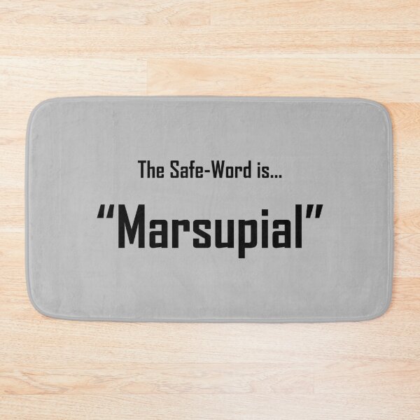 Item preview, Safe Words "Marsupial" - Black Lettering designed and sold by cousinbessie.