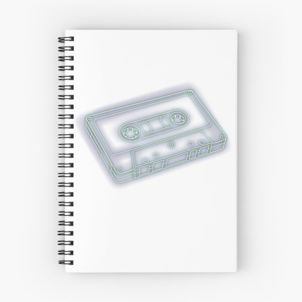 Item preview, Green and Blue Neon Cassette Tape Retro Sci Fi Hacker Art designed and sold by The Soapiest Goat.