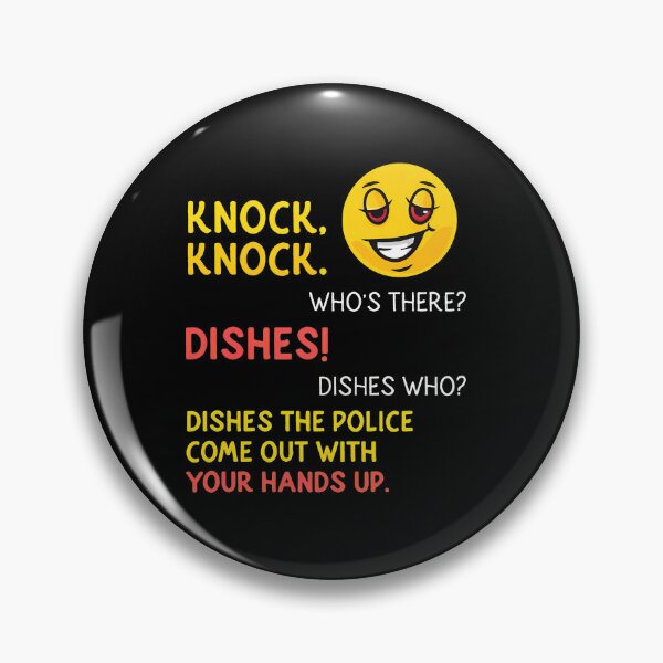 Item preview, Knock Knock Dishes Police Joke Emoji designed and sold by CristopherGould.
