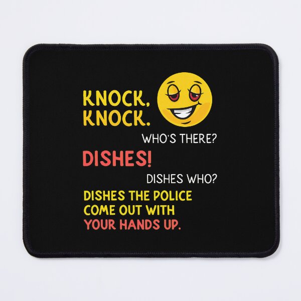 Item preview, Knock Knock Dishes Police Joke Emoji designed and sold by CristopherGould.