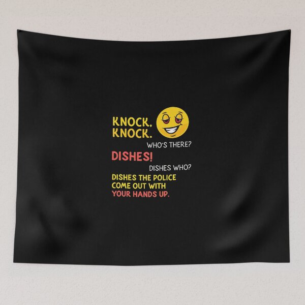Item preview, Knock Knock Dishes Police Joke Emoji designed and sold by CristopherGould.
