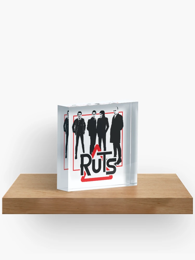 Thumbnail 2 of 5, Acrylic Block, The Ruts In A Rut Punk Ruts designed and sold by RobynPeckArt.