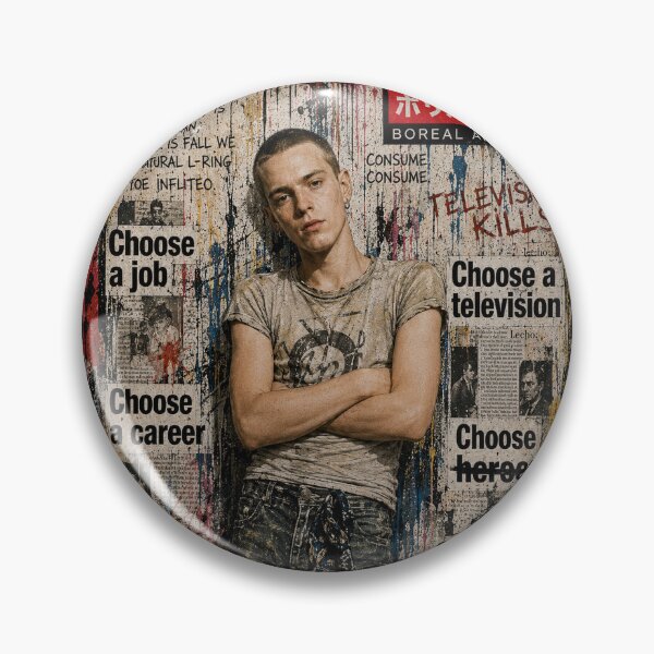 Item preview, Choose Life – RENTON Punk Collage Street Art Ⓑ designed and sold by Boreal Apparel.