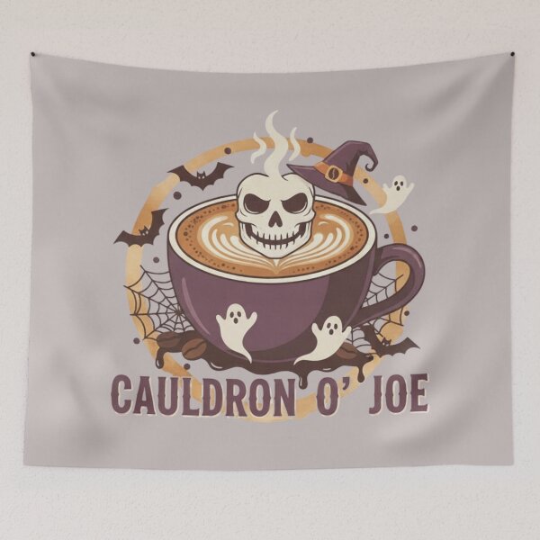 Item preview, Cauldron O Joe Skull Latte Coffee Emblem designed and sold by Exquisite Design Studio „Paculówka”.