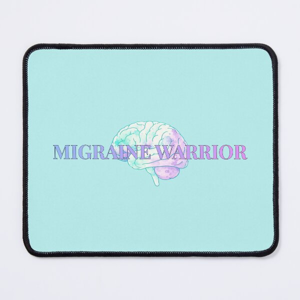 Item preview, Migraine warrior (purple/turquoise brain ) designed and sold by The Migraine Enlightenment.