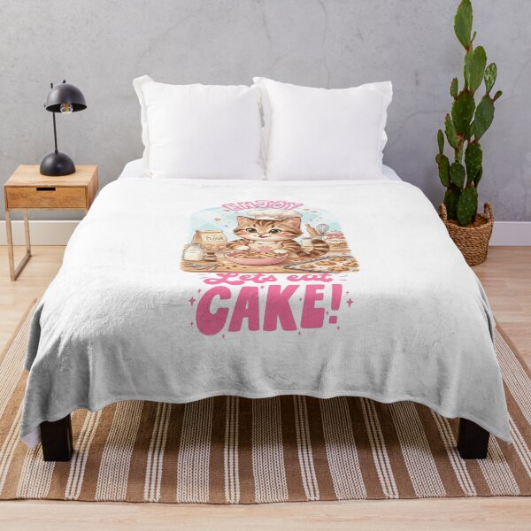 Item preview, Cute Baking Cat Lets Eat Cake designed and sold by yuki-hana.