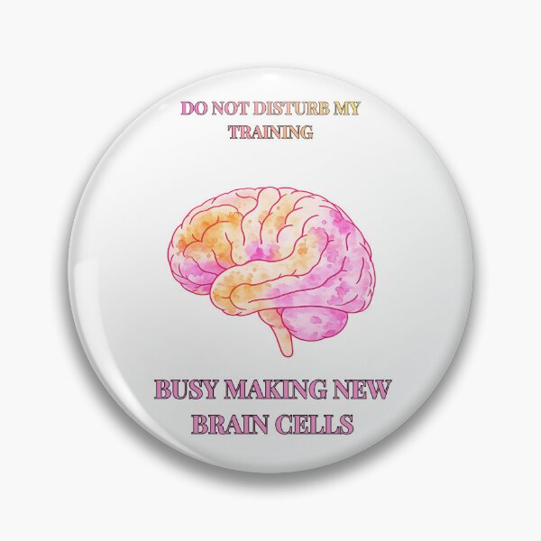 Item preview, Do not disturb - busy making new brain cells (sunset edition) designed and sold by The Migraine Enlightenment.
