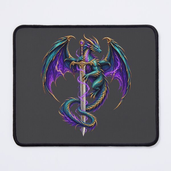 Item preview, Gothic Dragon Sword for Fantasy Lovers designed and sold by POD DYNASTY | Original Print On Demand T-Shirt Graphics.