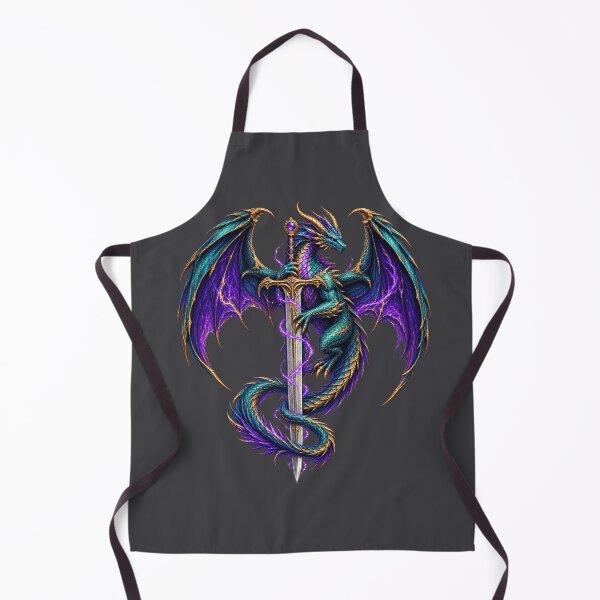 Item preview, Gothic Dragon Sword for Fantasy Lovers designed and sold by POD DYNASTY | Original Print On Demand T-Shirt Graphics.