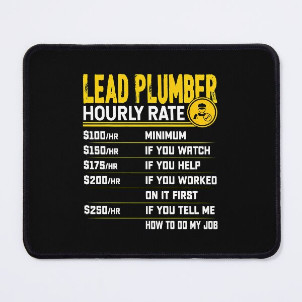 Item preview, Plumber Hourly Rate Funny German Text Design designed and sold by CristopherGould.