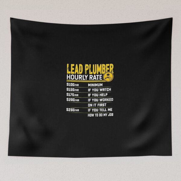 Item preview, Plumber Hourly Rate Funny German Text Design designed and sold by CristopherGould.