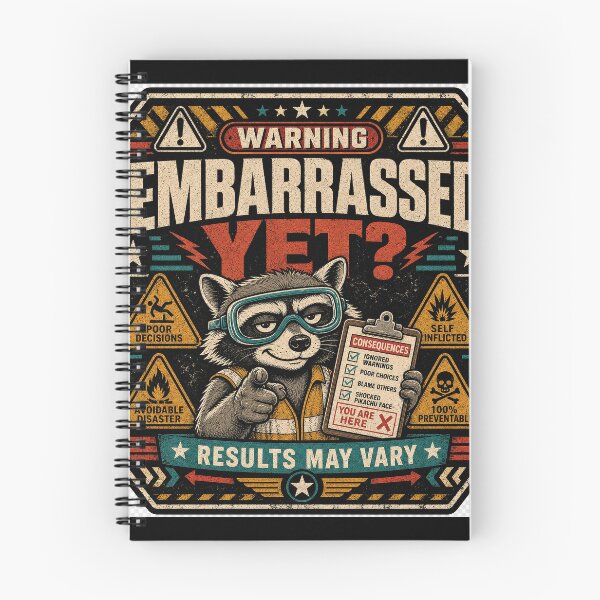 Item preview, Embarrassed Yet? Warning Label – Sarcastic Consequences Humor designed and sold by The People’s Punchline.