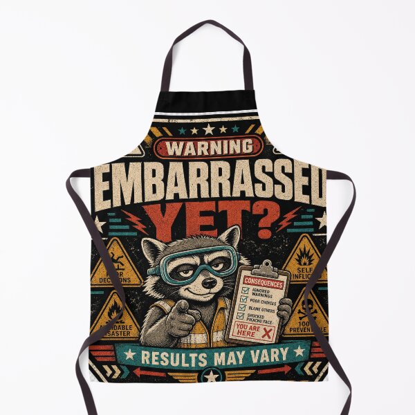 Item preview, Embarrassed Yet? Warning Label – Sarcastic Consequences Humor designed and sold by The People’s Punchline.