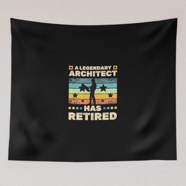 Item preview, Legendary Architect Has Retired Vintage Retro Style designed and sold by SantinoRasmu.