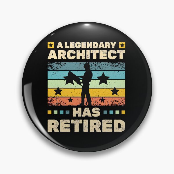 Item preview, Legendary Architect Has Retired Vintage Retro Style designed and sold by SantinoRasmu.