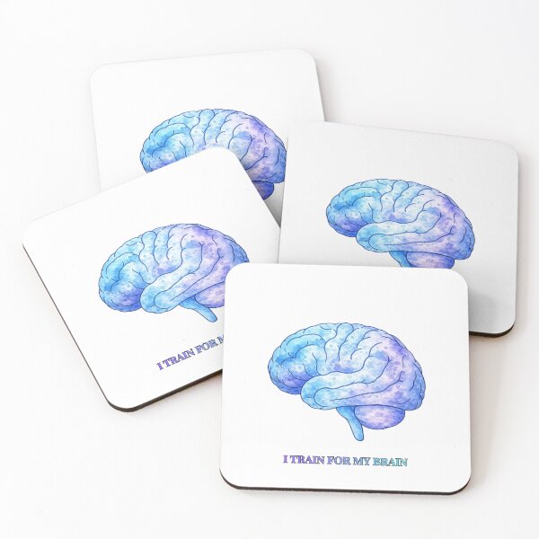 Item preview, I train for my brain (blue edition) designed and sold by The Migraine Enlightenment.