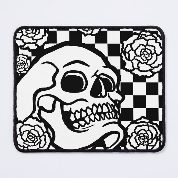 Item preview, Skull and Roses Checkerboard designed and sold by JanGrackle.