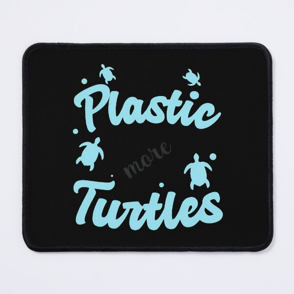 Item preview, Less Plastic More Turtles Ocean Conservation Message designed and sold by JasminWoodward.
