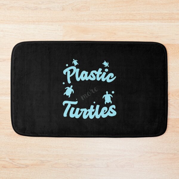 Item preview, Less Plastic More Turtles Ocean Conservation Message designed and sold by JasminWoodward.