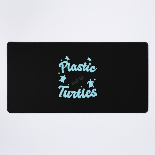 Item preview, Less Plastic More Turtles Ocean Conservation Message designed and sold by JasminWoodward.