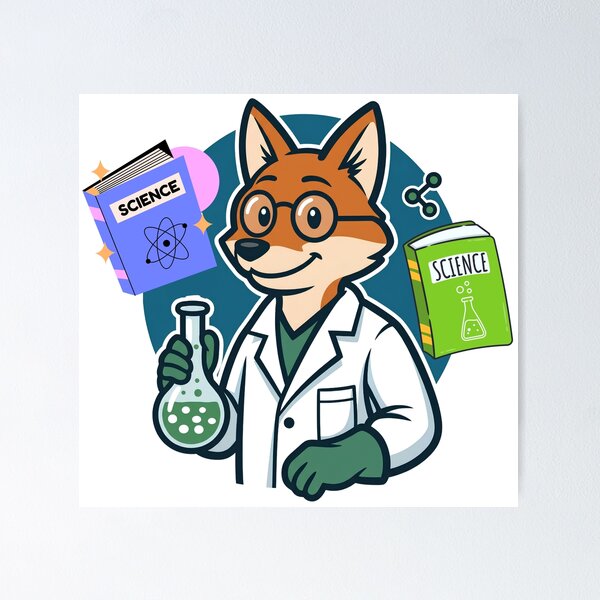 Item preview, Cute Fox Scientist Science Lab designed and sold by yuki-hana.