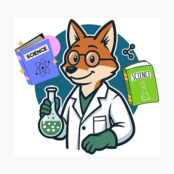 Item preview, Cute Fox Scientist Science Lab designed and sold by yuki-hana.