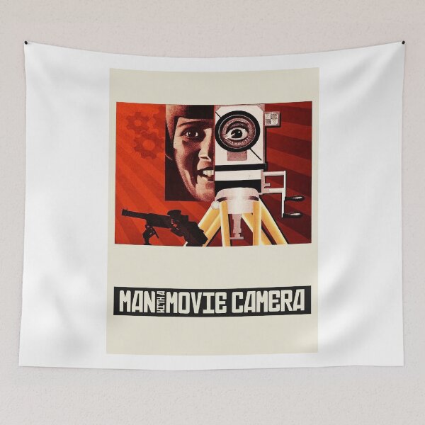 Item preview, Man with a Movie Camera – Vintage Retro Filmmaker Poster designed and sold by halah bue.