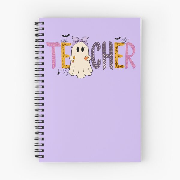 Item preview, Halloween Teacher Ghost with Pencil Bow Preppy Fall School Spirit designed and sold by FreshVibe Prints.