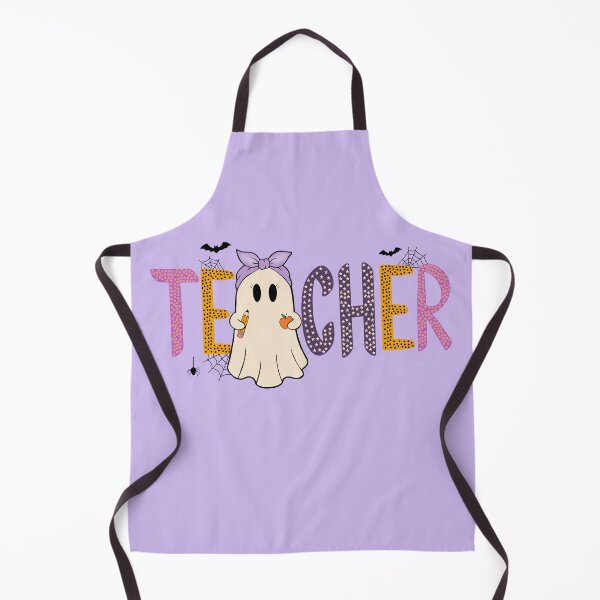 Item preview, Halloween Teacher Ghost with Pencil Bow Preppy Fall School Spirit designed and sold by FreshVibe Prints.