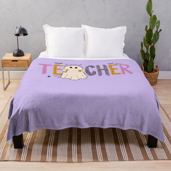Item preview, Halloween Teacher Ghost with Pencil Bow Preppy Fall School Spirit designed and sold by FreshVibe Prints.