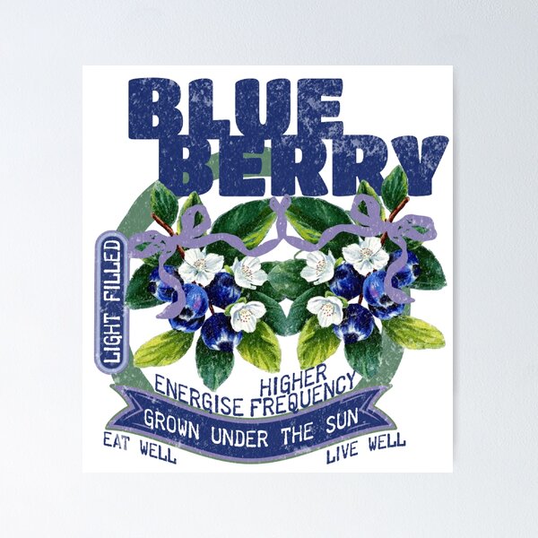Item preview, BlueBerry Grown Under The Sun Distressed Art Design designed and sold by DivineHaven.