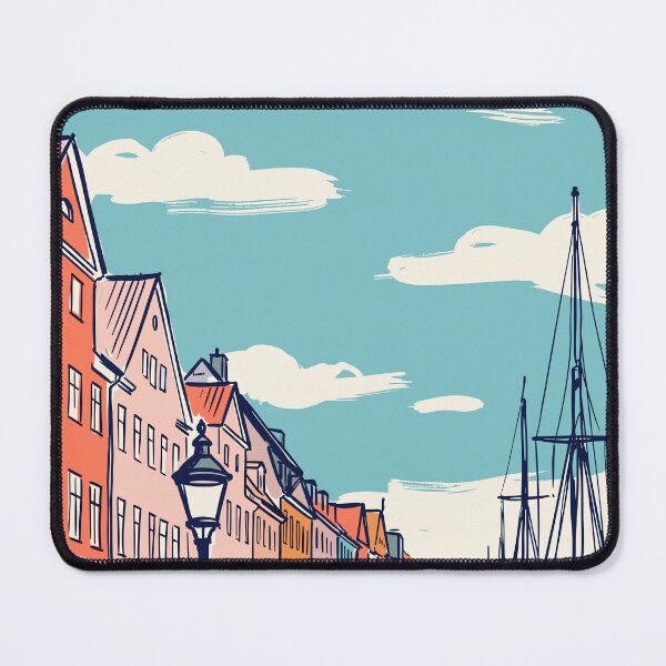 Item preview, Copenhagen Vintage Retro Denmark Travel designed and sold by RareDeerArt.
