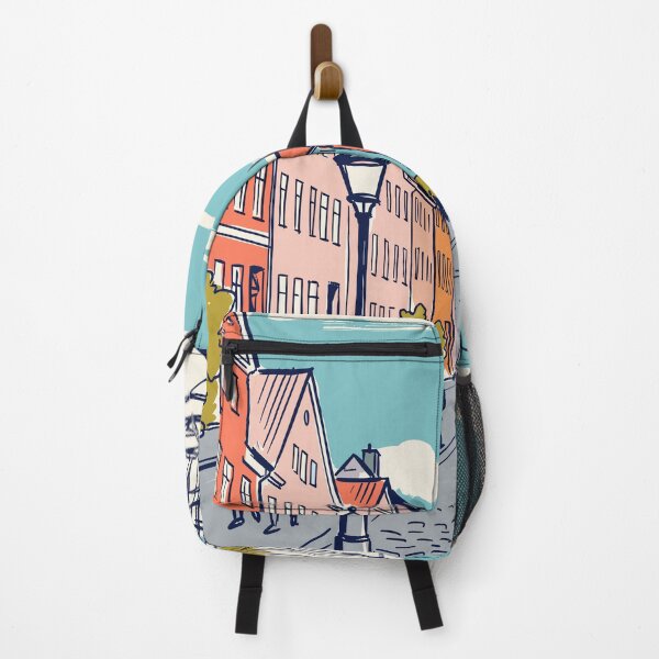 Item preview, Copenhagen Vintage Retro Denmark Travel designed and sold by RareDeerArt.