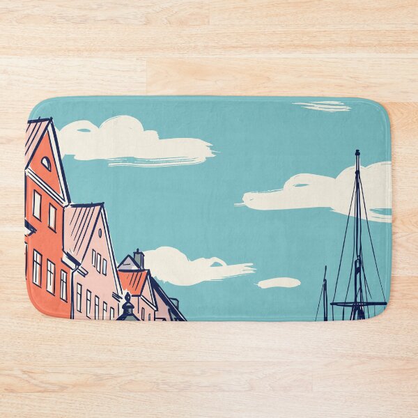 Item preview, Copenhagen Vintage Retro Denmark Travel designed and sold by RareDeerArt.