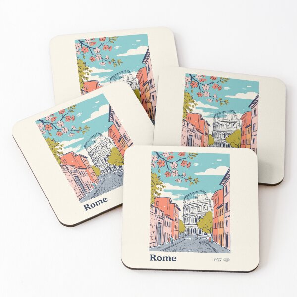 Item preview, Rome Vintage Retro Italy Travel designed and sold by RareDeerArt.