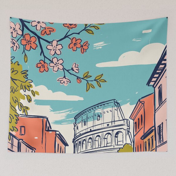 Item preview, Rome Vintage Retro Italy Travel designed and sold by RareDeerArt.