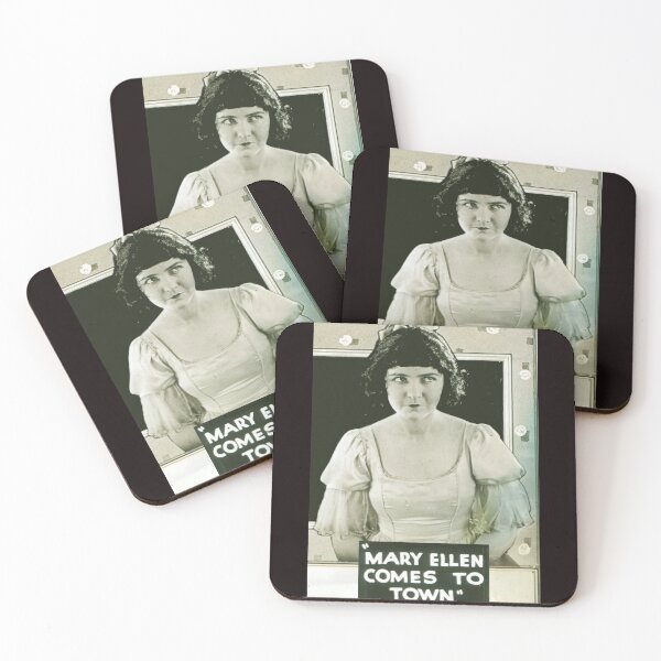 Item preview, Mary Ellen Comes to Town – Vintage Silent Film Poster designed and sold by halah bue.