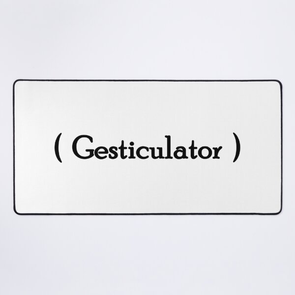 Item preview, Iconic Label - "Gesticulator" Black Lettering designed and sold by cousinbessie.