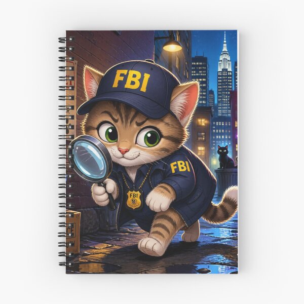 Item preview, Federal Bureau of Investigation Cat - Cute FBI Agent Kitten designed and sold by SALVO180674.